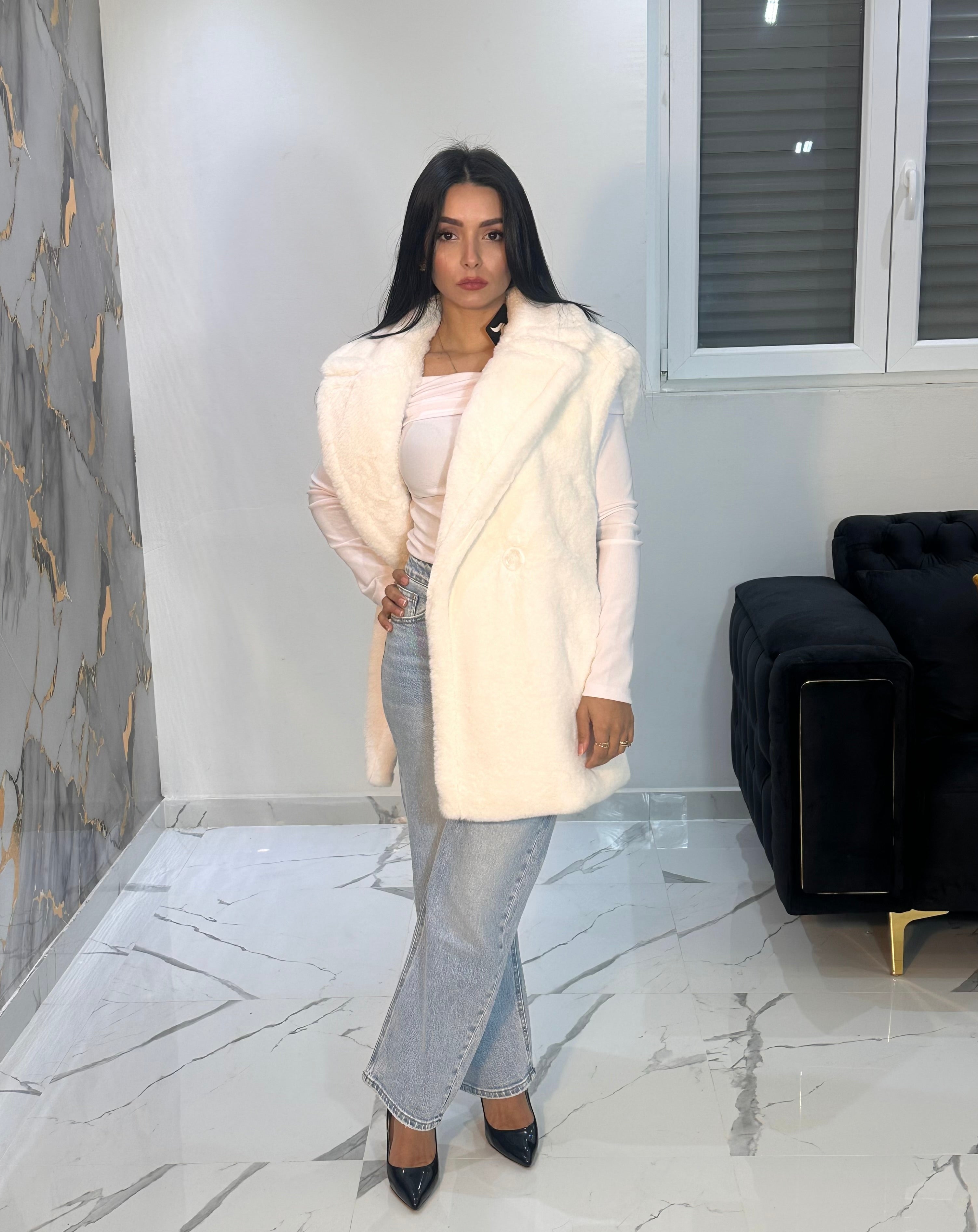 CAPPOTTO ECO-PELLICCIA MORBIDA