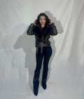 GIACCA ECO-LEATHER LUXE CON COLLO EFFETTO PELLICCIA