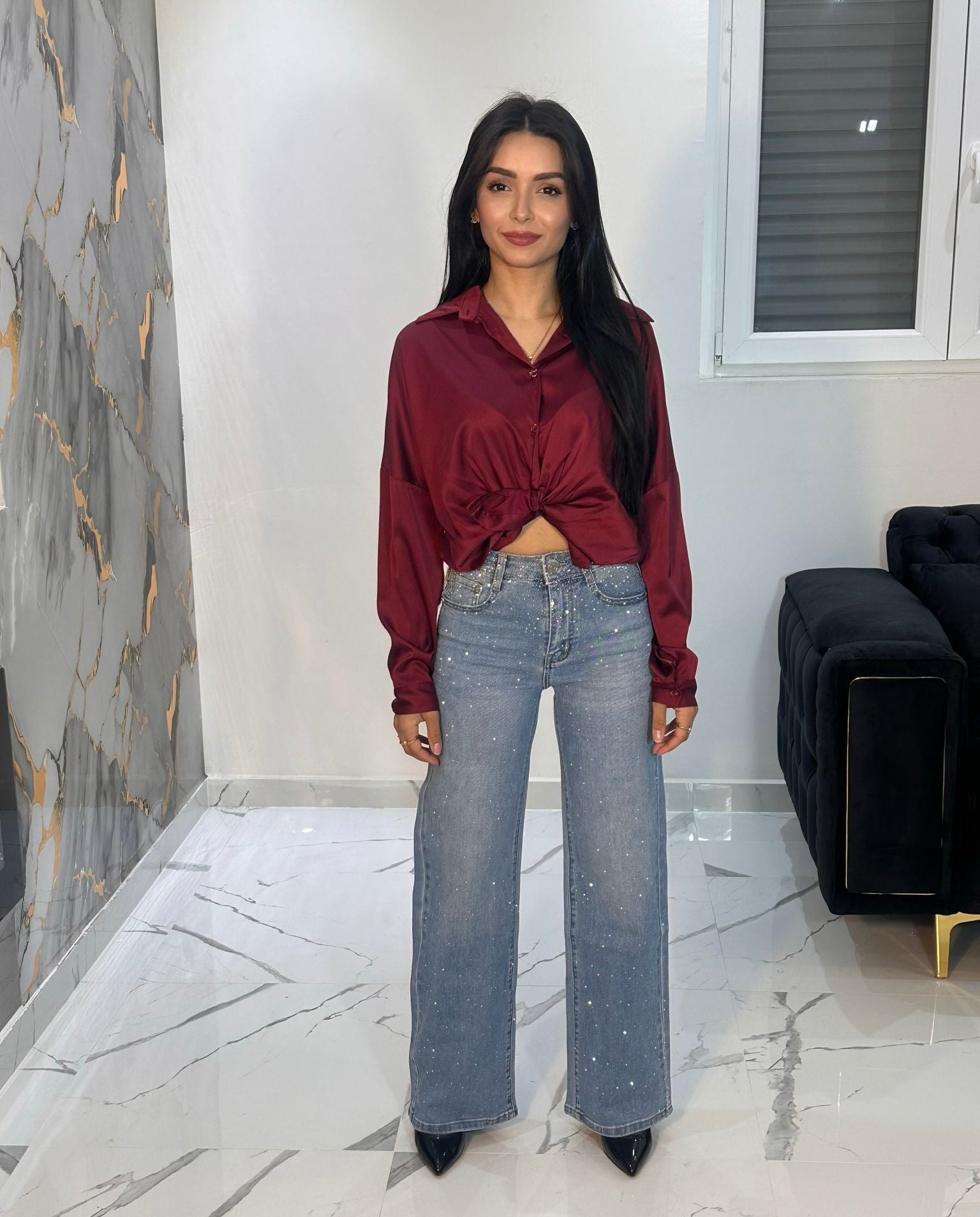JEANS CRYSTAL GLOW