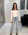 JEANS DRITTO A VITA ALTA