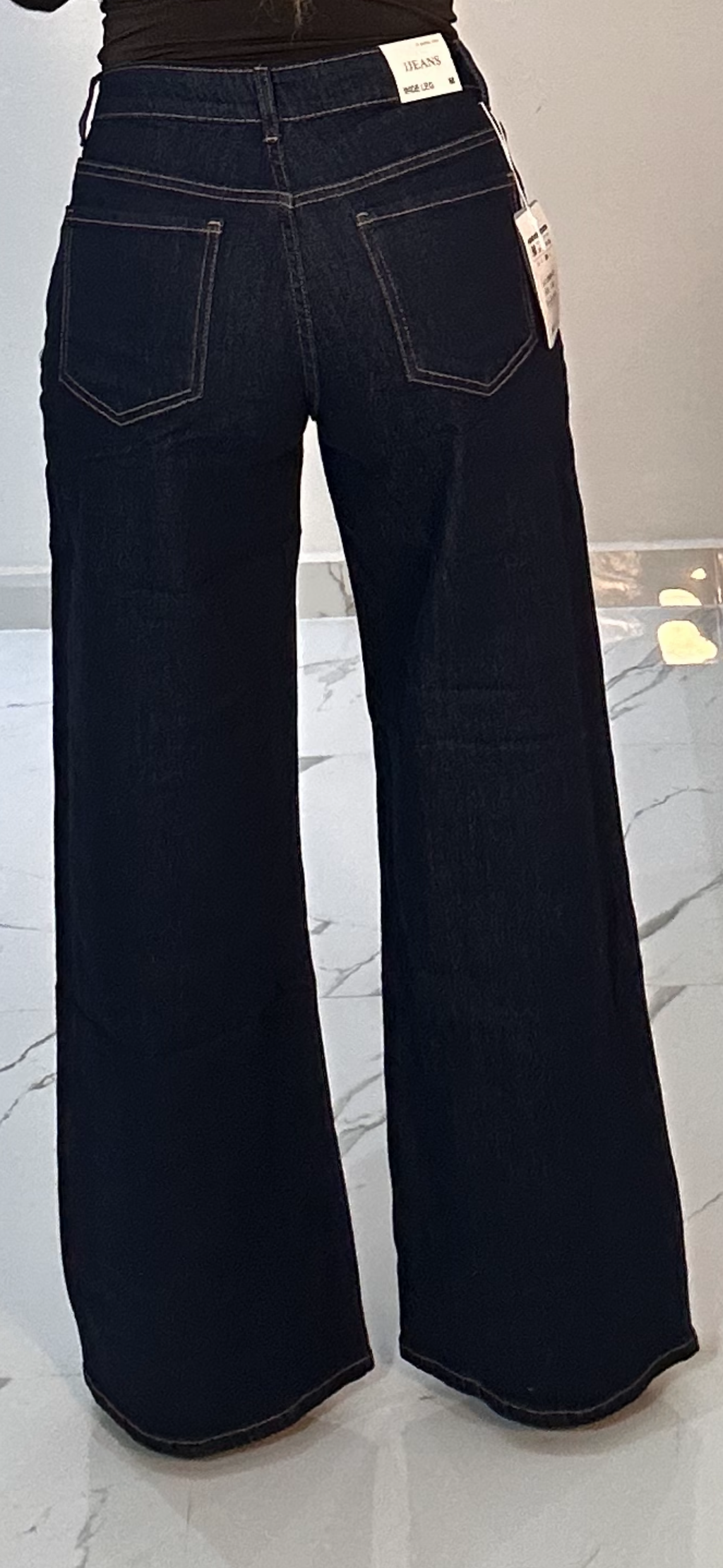 JEANS PALAZZO DARK BLUE