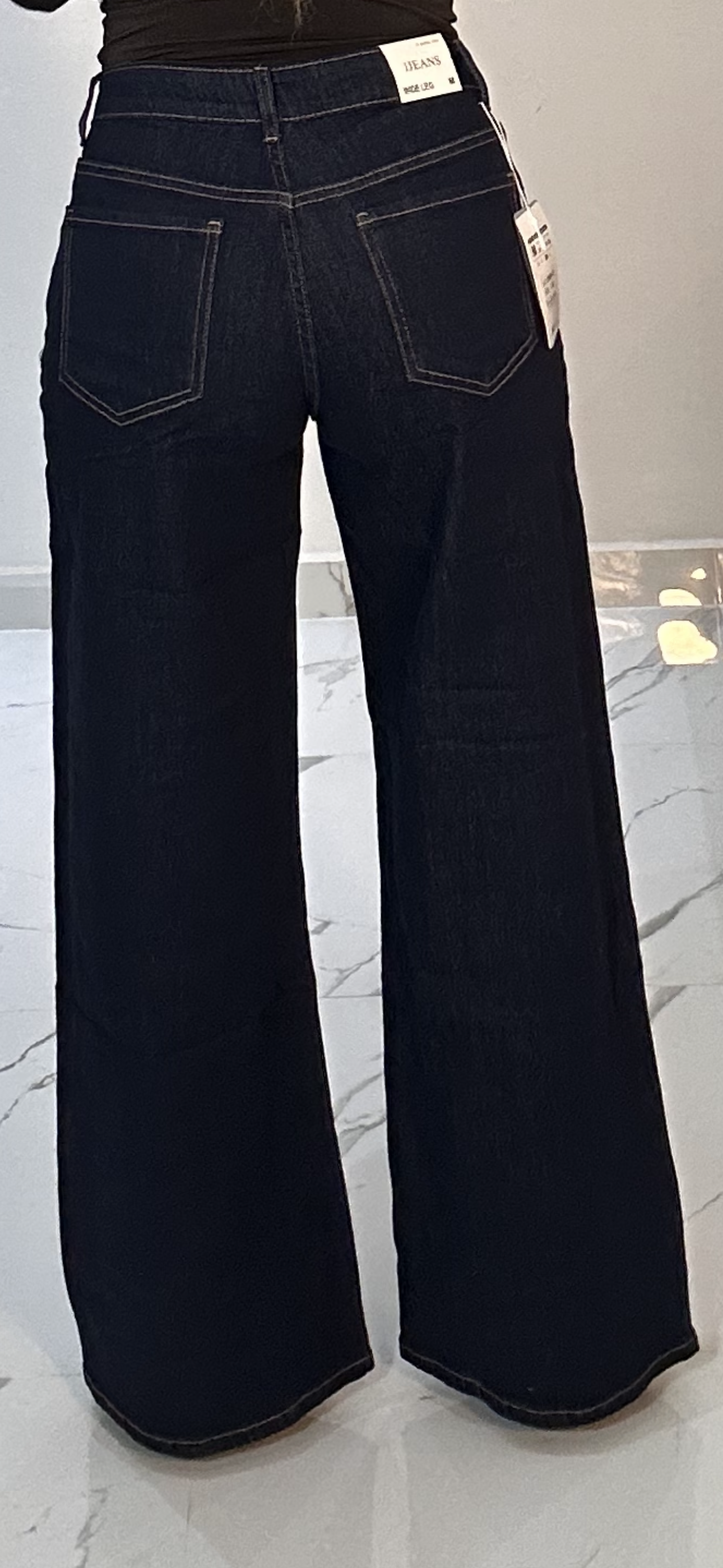 JEANS PALAZZO DARK BLUE