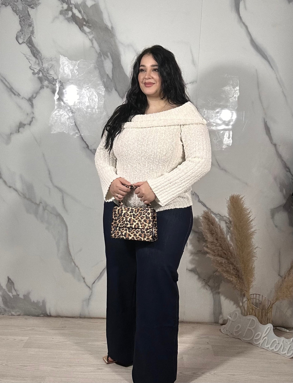 JEANS PALAZZO DARK BLUE